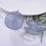 30pcs Brass Painted Thin Charms 35*38mm AB6596