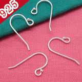 10pcs 925 Sterling Silver 9x11mm Earring Ear Hook Accessories