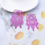 20pcs AD3549 Brass DreamCatch Charms Pendant 53x39mm DIY Jewelry Making