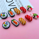 10pcs Sushi Charm Pendant for DIY Making, Keychain, Earring, Necklace
