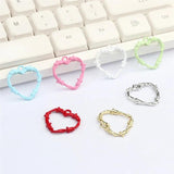 10pcs Heart Metal Charm DIY Accessory for Jewelry Making