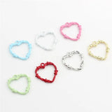 10pcs Heart Metal Charm DIY Accessory for Jewelry Making