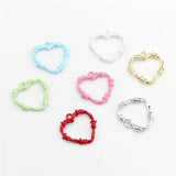 10pcs Heart Metal Charm DIY Accessory for Jewelry Making