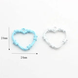 10pcs Heart Metal Charm DIY Accessory for Jewelry Making