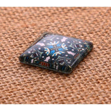 10mm-25mm Square Cabochons Glass Flat Back Jewelry Making Pendant Settings