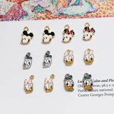 10pcs Cartoon Animal Charm Metal Pendant DIY Earrings Necklace Keychain Crafts