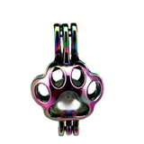 10PCS Animal Footprint Charms Pearl Cage Locket Aromatherapy Diffuser Pendant