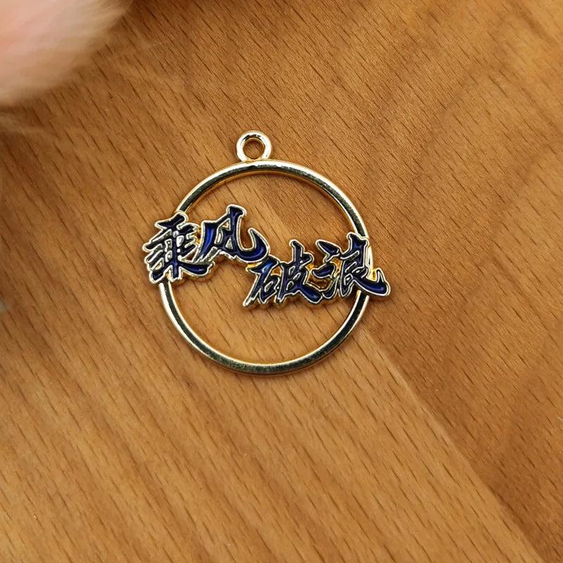 10Pcs Alloy Drop Oil Round Pendant Earrings