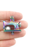 10PCS Sewing Machine Pearl Cage Locket Aromatherapy Diffuser Pendant