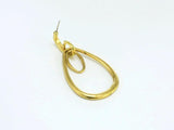 2pcs Brass Circle Drop Dangle Earrings Earlobe Findings R1087
