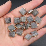 5 PCS Flash Labradorite Pendants 12x16 mm DIY Jewelry Making Accessories