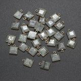 5 PCS Flash Labradorite Pendants 12x16 mm DIY Jewelry Making Accessories