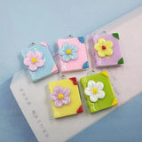 10pcs Colorful Book Resin Charms for DIY Jewelry Making