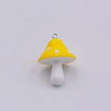10pcs Colorful Mushroom Charms Jewelry Finding Resin Pendant Craft Making