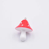 10pcs Colorful Mushroom Charms Jewelry Finding Resin Pendant Craft Making