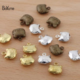 BoYuTe 10MM Metal Brass Hollow Cat Charms for Jewelry Making