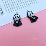 10pcs Halloween Resin Skull Ghost Spider Charm Pendant for Jewelry Making