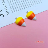 10pcs Halloween Resin Skull Ghost Spider Charm Pendant for Jewelry Making