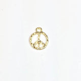 20pcs 12mm Hammer Peace Sign Zinc Alloy Charms Pendant Necklace DIY 2 Colors