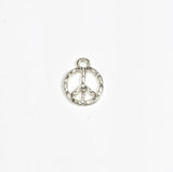 20pcs 12mm Hammer Peace Sign Zinc Alloy Charms Pendant Necklace DIY 2 Colors