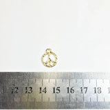 20pcs 12mm Hammer Peace Sign Zinc Alloy Charms Pendant Necklace DIY 2 Colors