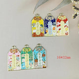 10pcs/lot Blessing Card Charms DIY Wish Pendants