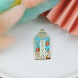 10pcs/lot Blessing Card Charms DIY Wish Pendants