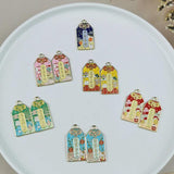 10pcs/lot Blessing Card Charms DIY Wish Pendants