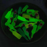 10 Resin Luminous Wine Bottle Charms DIY Jewelry