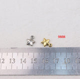 5pcs 9mm Stainless Steel Star Charms Pendant DIY Jewelry Kit