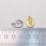 5pcs Stainless Steel High Rose Charms Pendant DIY Women Accessory