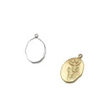 5pcs Stainless Steel High Rose Charms Pendant DIY Women Accessory