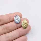 5pcs Stainless Steel High Rose Charms Pendant DIY Women Accessory
