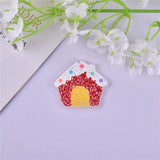 10pcs Santa Claus Snow Man Deer Acrylic Charms DIY Jewelry Finding