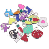 20pcs Stainless Steel Cartoon Cat Enamel Charms Pendants for Jewelry Making
