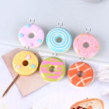 10pcs Donuts Charms for Jewelry Making Diy Hairpin Earrings Necklace Pendant