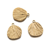 5Pcs Stainless Steel Ginkgo Biloba Leaf Pendants for Jewelry Making