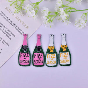 10pcs Big Champagne Bottle Charms for DIY Jewelry Making