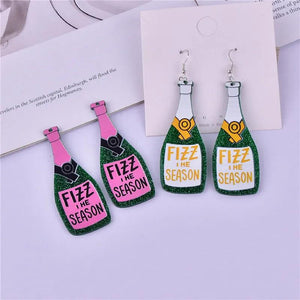 10pcs Big Champagne Bottle Charms for DIY Jewelry Making