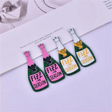 10pcs Big Champagne Bottle Charms for DIY Jewelry Making