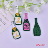 10pcs Big Champagne Bottle Charms for DIY Jewelry Making