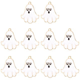 10Pcs Colorful Oil Dripping Ghost Charms DIY Necklace Earring