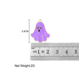 10Pcs Colorful Oil Dripping Ghost Charms DIY Necklace Earring