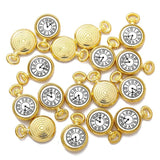 10 Pcs Enamel Zinc Alloy Charms Antique Bronze Watch Pendants DIY Jewelry Making