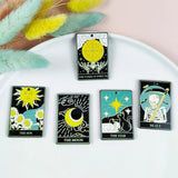 10pcs Tarot Cards Acrylic Charms Game Sun Moon Pendant DIY Jewelry Making