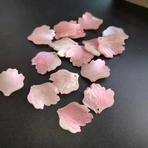 10Pcs Acrylic Colorful Peony Petal Flower Charm Beads DIY Headwear