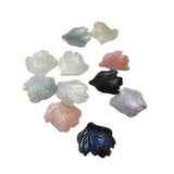 10Pcs Acrylic Colorful Peony Petal Flower Charm Beads DIY Headwear