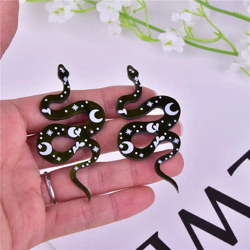 10pcs Snake Arcylic Charms for Earring DIY Jewelry Making