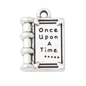 Alloy Book Shape Charms Once Upon a Time Jewelry DIY Charms 12*18mm 20pcs