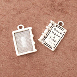 Alloy Book Shape Charms Once Upon a Time Jewelry DIY Charms 12*18mm 20pcs